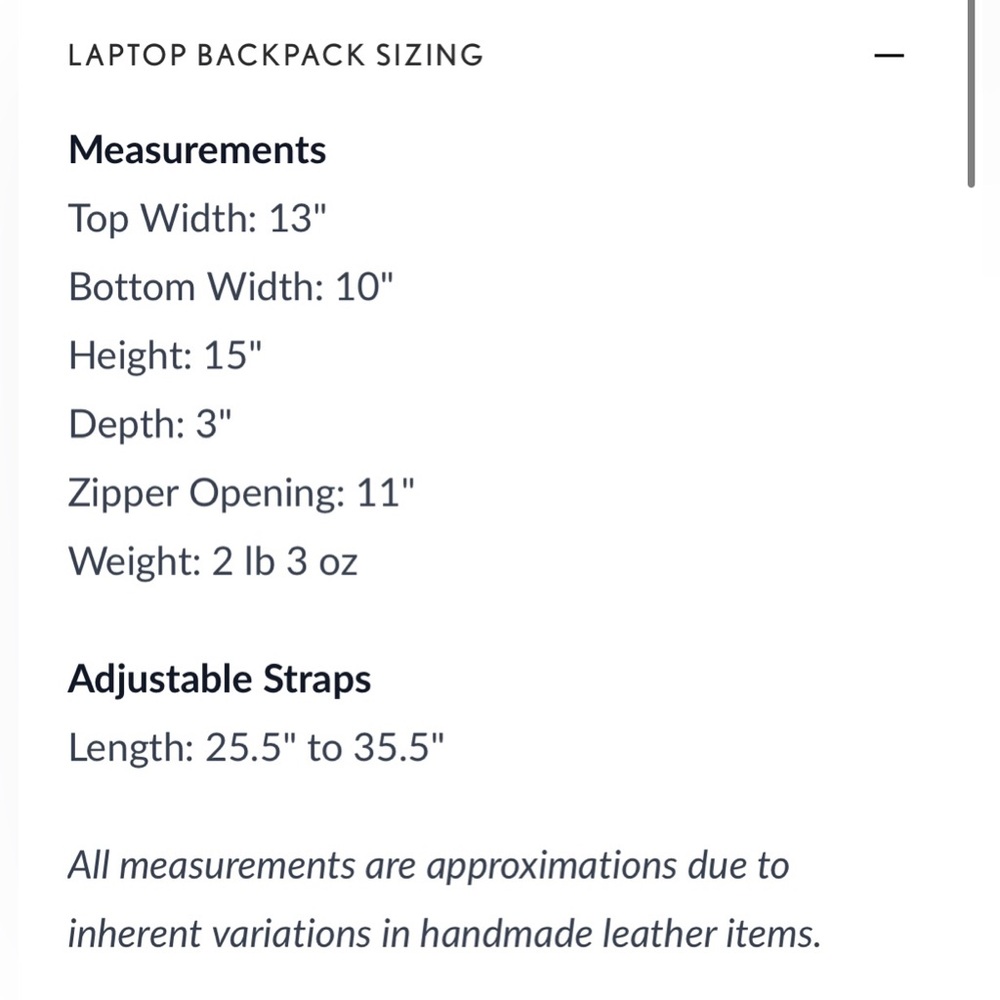 ‼️Never Used‼️🎸Portland Leather🎸🔥NWOT🔥’ALMOST PERFECT' LAPTOP BACKPACK in Honey - Picture 14 of 14